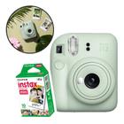 Câmera Instantânea Instax Mini 12 Verde Claro com Filme de 10 poses