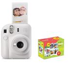 Câmera Instax Mini 12 + Filme De 60 - Kit Exclusivo - Branco