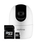 Câmera Intelbras iM4 C Wi-Fi Full HD 360 Função Babá Eletrônica Visão Noturna 10m Compatível Alexa e Google Assistant + Cartão De Memória 64gb
