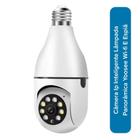 Camera Ip Inteligente Lampada Panoramica Yoosee Wifi E Espiã compativel C/ Alexa E Google - Ekaza
