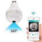 Camera Ip Seguraca Lampada Vr 360 Panoramica Espia Wifi V380 - A.R Variedades MT