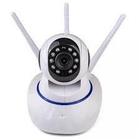 Camera Ip Wifi Inteligente Giratória 03 Antenas 1080p Babá Eletr. Visão Noturna Varredura e Alerta Movimento