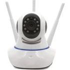 Camera Ip Wifi Inteligente Giratória 1080p Babá Eletr. Visão Noturna Varredura e Alerta Movimento