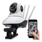 Camera Ip Wifi Rotativa Full Hd Color Smart Cor Branco