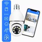 Camera Lampada Ip Segurança Wifi Panoramica Rastreio Espia