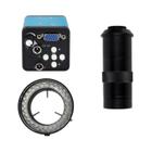 Câmera Microscópio Digital VGA 13MP 1080p com Zoom 1-130x e Luz Ajustável