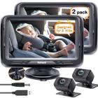 Câmera para carro de bebê Rohent N06 Dual HD 1080P com visão noturna 2-P