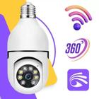 Câmera Segurança Lâmpada Ip Wi-Fi 360 Infravermelho Full Hd