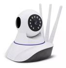 Câmera Segurança WIFI IP Robô 3 Antenas Yoosee Visão Noturna Full HD 360º Microfone Áudio Babá Eletrônica BIVOLT