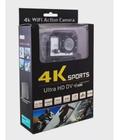 Camera Sport 4k Filmadora Wifi Prova Dágua Capacete - DMK