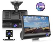 Câmera Veicular Frente Interno E Ré Fullhd Dvr Espaço Pra Memória 32g