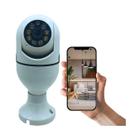 Camera Wi-Fi Wireless 360 Para Bocal De Lampada Interno