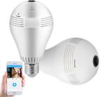 Câmera Wifi Lâmpada Led 360 - Monitoramento Panorâmico com Infravermelho