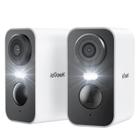 Câmeras de Segurança IEGeek 2K WiFi - Pacote com 2 - Exterior, com Sirene e Luz