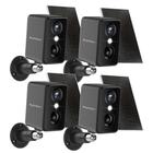 Câmeras de Segurança Septekon 2K Wireless - Kit com 4 Câmeras Solares