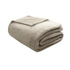 Camesa Cobertor Velour - Queen 2.20x2.40 - Bege