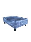 Caminha Cama Para Cachorro Pet Luxo Com Pés - Azul