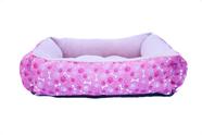 Caminha Para Cachorro E Gato Cama Pet Grande 70 x 70 100% Lavável Super Macia Rosa