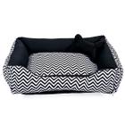 Caminha Pet Dog Para Cachorro Ou Gato Grande 70x55cm Chevron Preto