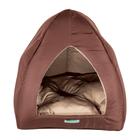 Caminha Toca Iglu Pet 2 em 1 (Cão Gato Pequeno Porte) Cama Cabana com Almofada/Colchonete Removível - Karppovet