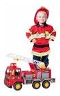 Caminhão Bombeiro Grande Fire Brinquedo Infantil C/ Som Luz