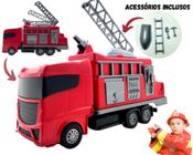 Brinquedo Infantil Caminhão Bombeiro Grande - Mercotoys 519 - Fabrica da  Alegria