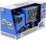 Caminhão Carreta com Controle Remoto - Big Truck com Luz - Azul - 60cm -  Unik Toys - superlegalbrinquedos