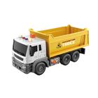 Caminhão Caçamba de Fricção com Luz e Som - Truck Car - Amarelo - 1:16 - 25cm - YesToys