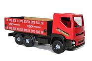 Caminhão Brinquedo Carroceria com Lona MDF Gigante P.A Brinquedos  69x26x16cm