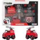 Caminhao CITY Machine Bombeiro Escada Multikids BR1698