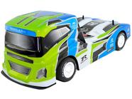 Caminhão Carreta com Controle Remoto - Big Truck com Luz - Azul - 60cm -  Unik Toys - superlegalbrinquedos