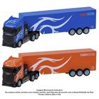 Caminhão Carreta com Controle Remoto - Big Truck com Luz - Laranja - 60cm -  Unik Toys - superlegalbrinquedos