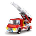 Caminhão de Bombeiros com Escada 203 Peças +6 Anos - Blocos de Montar Compatível Lego - Xalingo