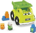 Caminhão de reciclagem Mega Bloks First Builders Raphy, brinquedos de construção para crianças pequenas (6 peças)