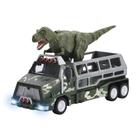 Caminhão de transporte Toy Dazmers Dinosaur Jurassic World com T-Rex