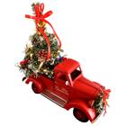 Caminhão Decorativo Natalino Com Árvore de Natal Luz 20 Leds 35x37cm