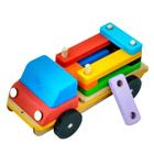 Caminhão Educativo Pedagógico Com 6 Toras Coloridas Em Mdf - Tralalá