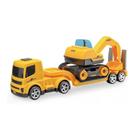 Caminhão Mamute Com Prancha E Escavadeira 295 - Usual - Usual Brinquedos