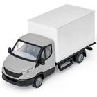 Caminhão Miniatura Iveco Daily Carroceria Bau Escala 1/30 Pneus De Borracha Usual Brinquedos