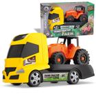 Caminhão Iveco Hi-Way Plataforma C/ Carregadeira Basculante e Trator Brinquedo  Infantil Menino - Big Bag Shop Virtual