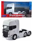 Caminhão Scania V8 R730 6x4 - Cavalo - Transporter - 1/32 - Welly