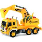 Caminhão Truck Escavadeira Construção com Luz e Som 1:16 - Shiny Toys