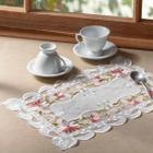 Caminho de Mesa Bordado Floral Sidney 40x180cm Jolitex