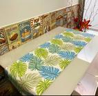 Caminho de Mesa Estampado com 1,50cm Azul com Verde