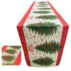 Caminho de Mesa Toalha Passadeira Natal Natalino Trilho Mesa de Jantar Decoraçao Arvore de Natal Festa Celebraçao Confraternizaçao Evento Reuniao