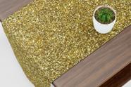 Caminho De Mesa Trilho Glitter Dourado