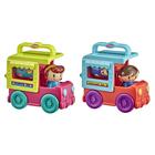 Caminhões Playskool Fold 'n Roll - Pacote com 2 Veículos (Food Truck e Sorveteria) - Brinquedo para Crianças Acima de 12 Meses (Exclusivo Amazon)