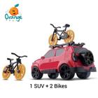 Caminhonete SUV Infantil c/2 Bicicletas Bikerun City Orange