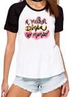 Camisa a melhor dinda do mundo camiseta madrinha raglan