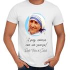 Camisa A Paz Começa Com Um Sorriso Teresa de Calcutá